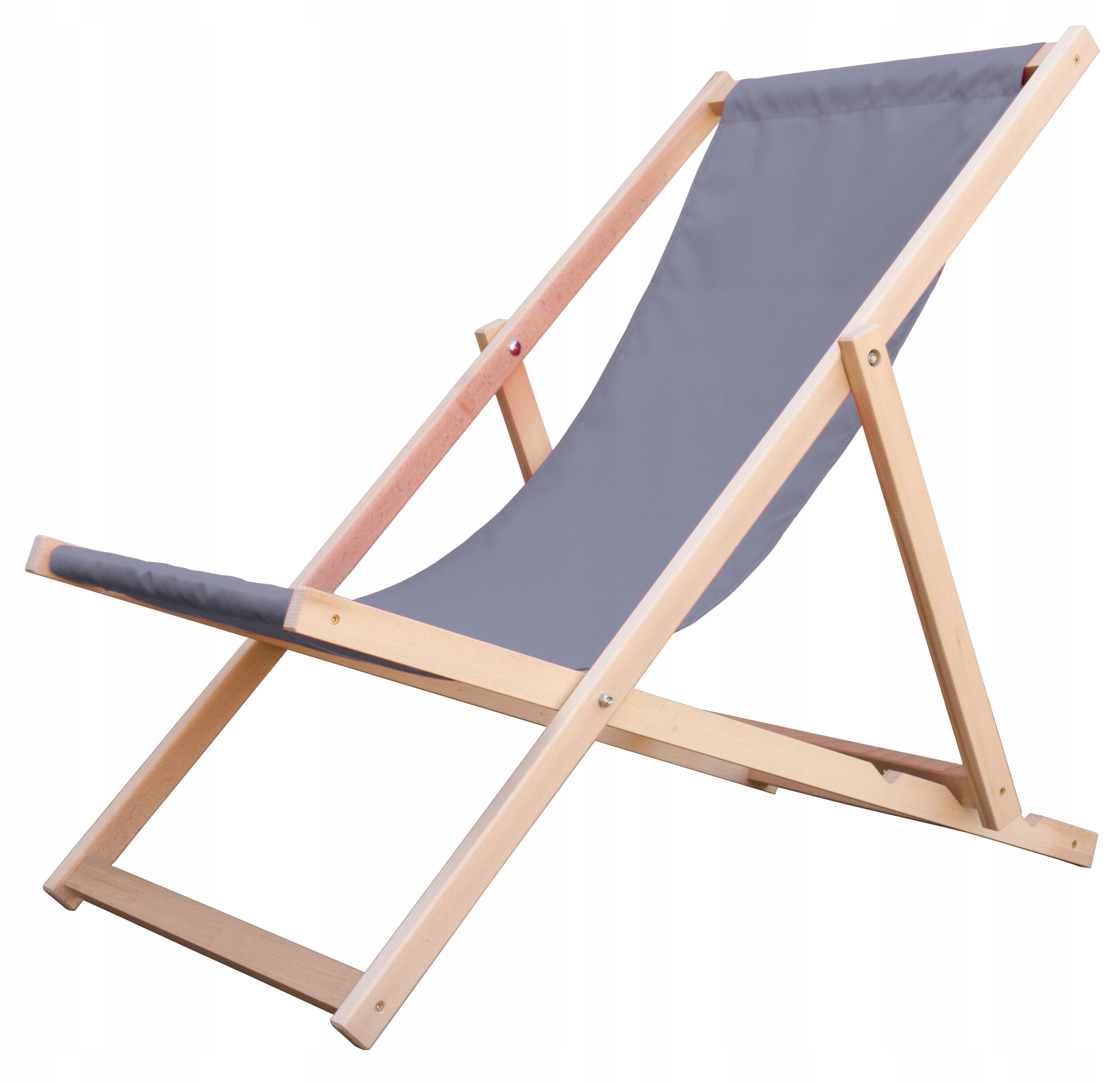 Leżaki drewniane do kina plenerowego - 2 sztuki